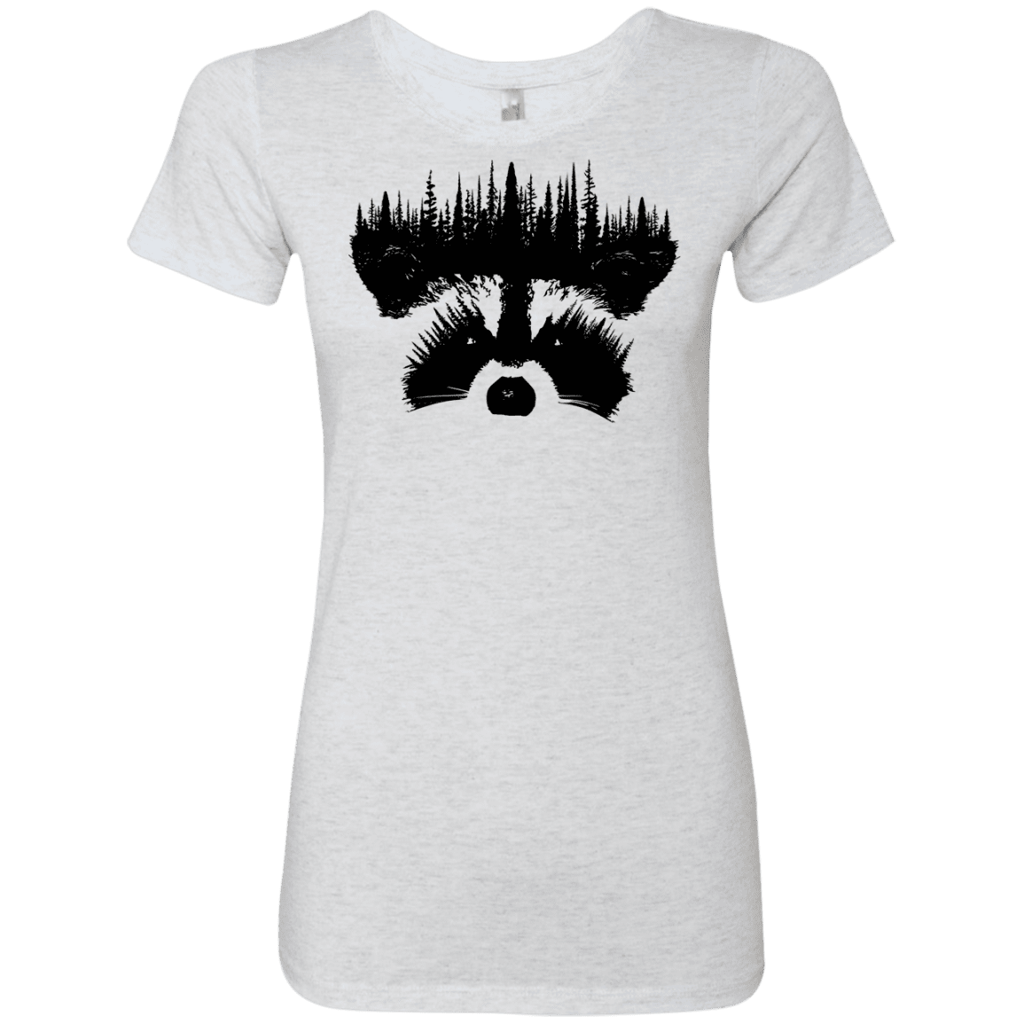 T-Shirts Heather White / S Raccoon Eyes Women's Triblend T-Shirt