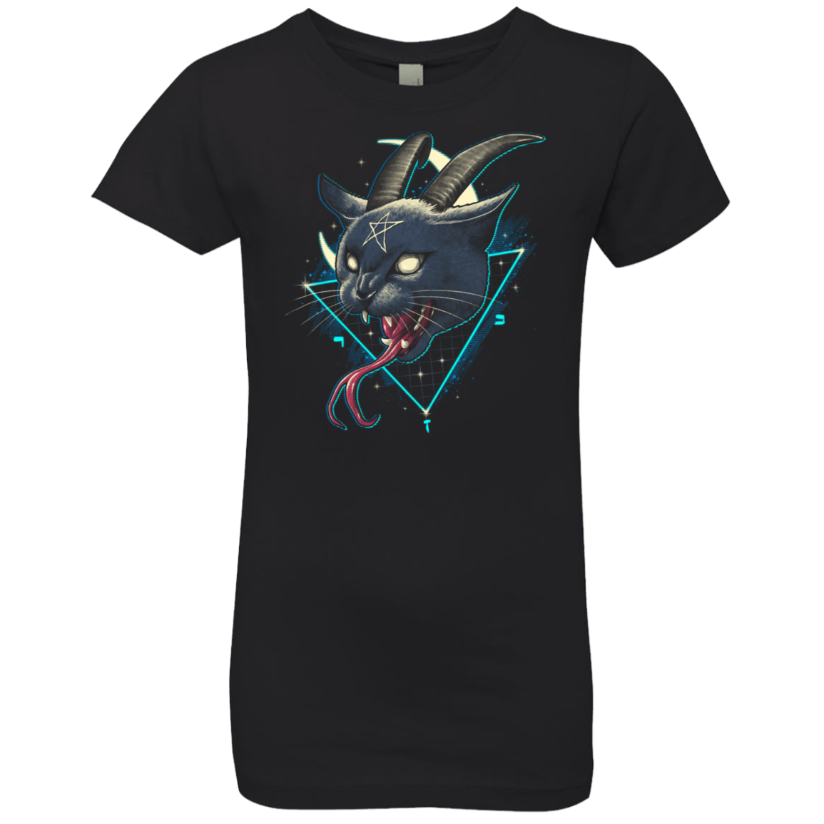 T-Shirts Black / YXS Rad Devil Cat Girls Premium T-Shirt