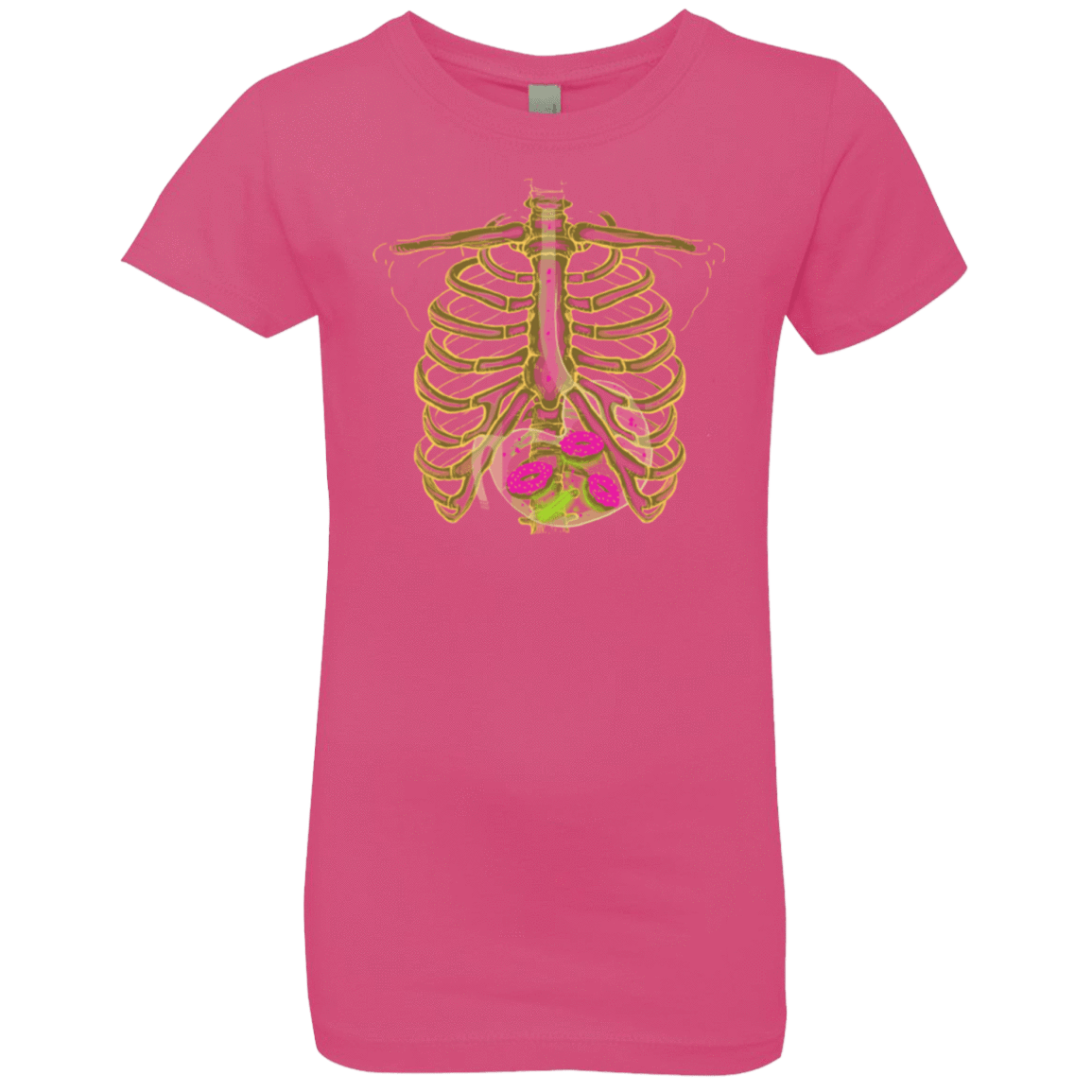 T-Shirts Hot Pink / YXS Radioactive Donuts Girls Premium T-Shirt