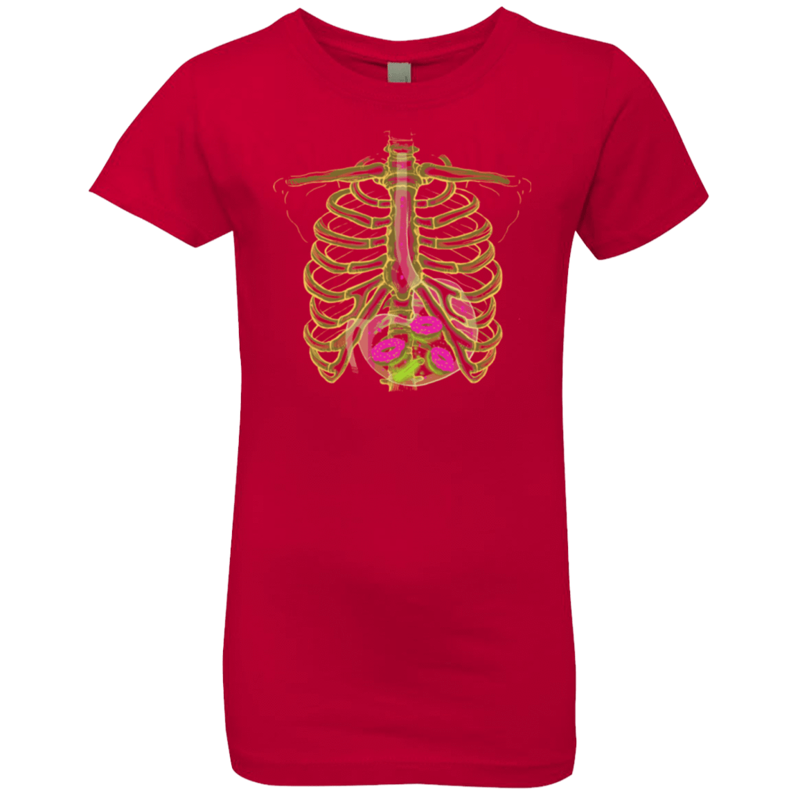 T-Shirts Red / YXS Radioactive Donuts Girls Premium T-Shirt