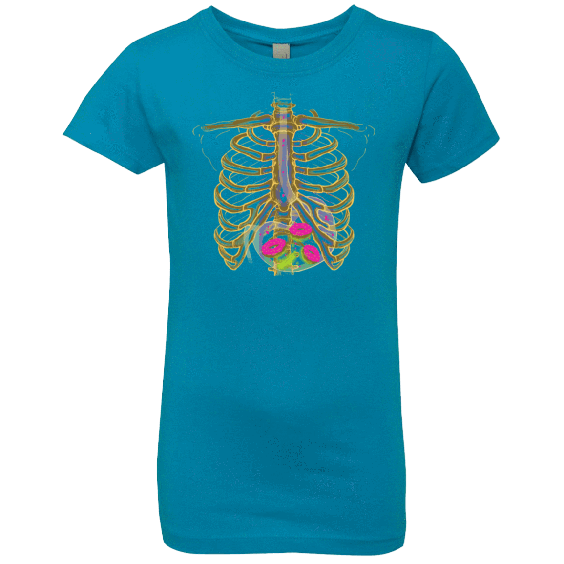 T-Shirts Turquoise / YXS Radioactive Donuts Girls Premium T-Shirt