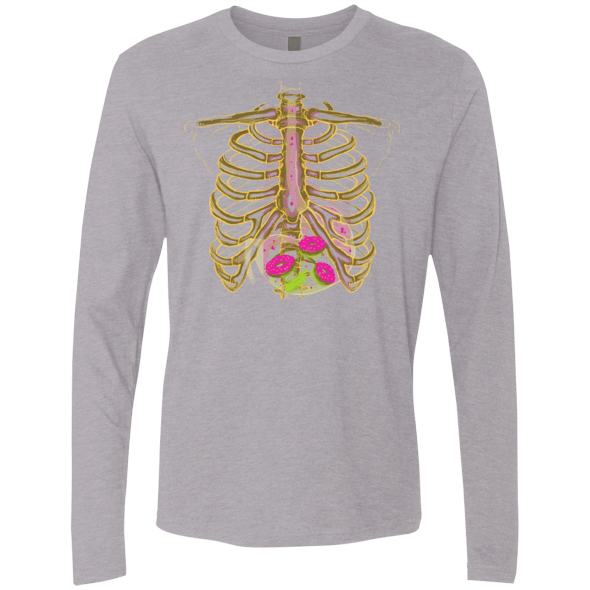 T-Shirts Heather Grey / Small Radioactive Donuts Men's Premium Long Sleeve