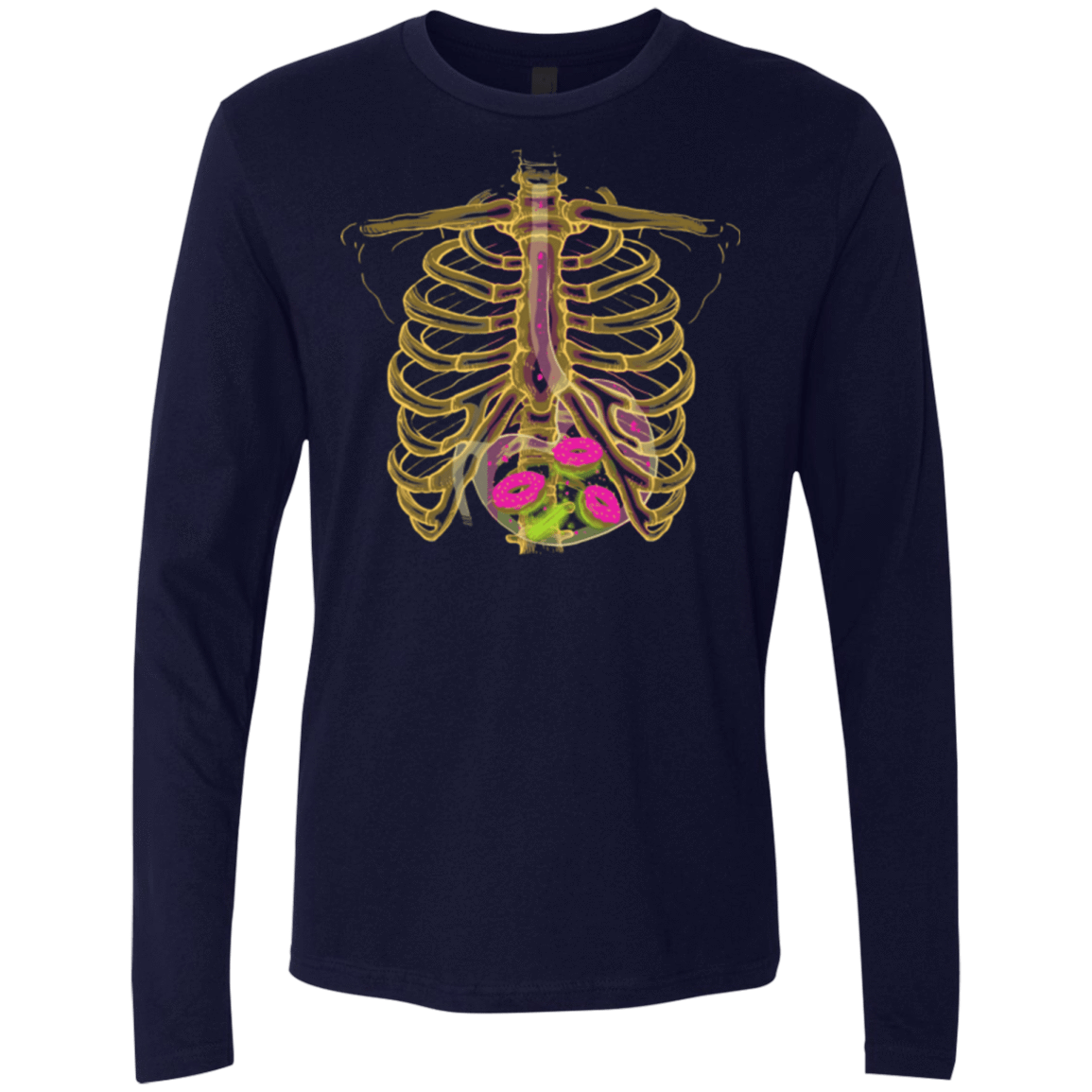 T-Shirts Midnight Navy / Small Radioactive Donuts Men's Premium Long Sleeve