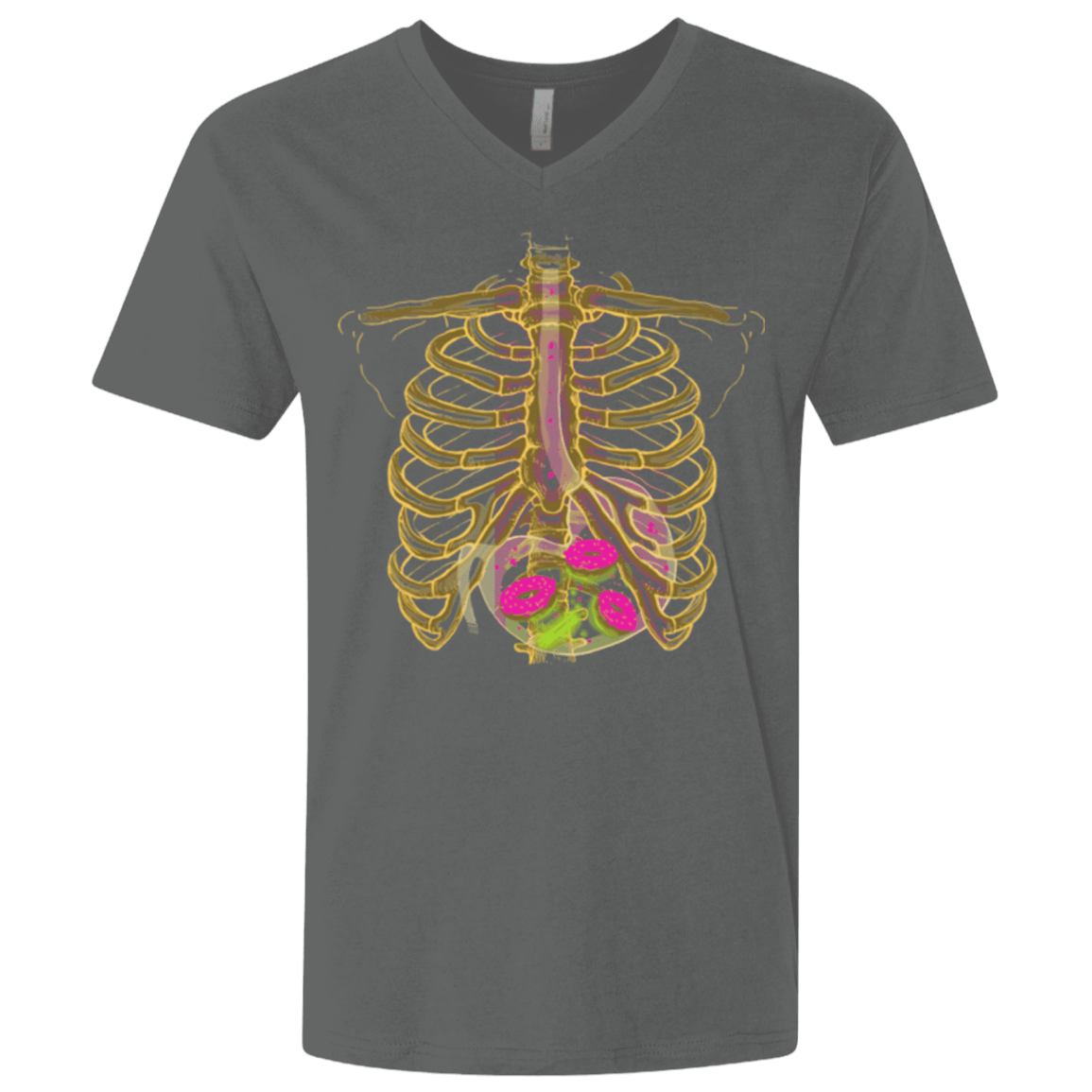 T-Shirts Heavy Metal / X-Small Radioactive Donuts Men's Premium V-Neck