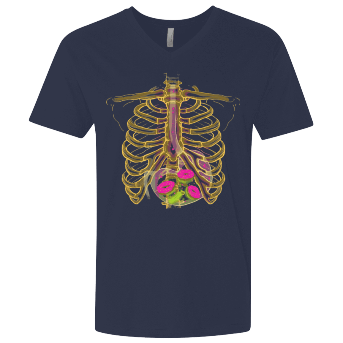 T-Shirts Midnight Navy / X-Small Radioactive Donuts Men's Premium V-Neck