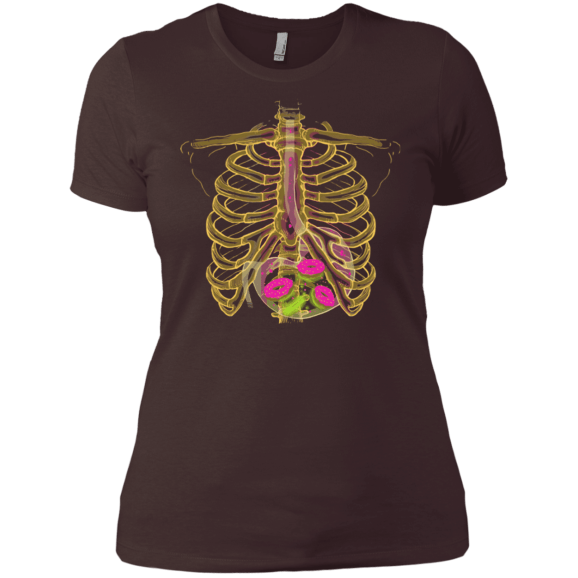 T-Shirts Dark Chocolate / X-Small Radioactive Donuts Women's Premium T-Shirt