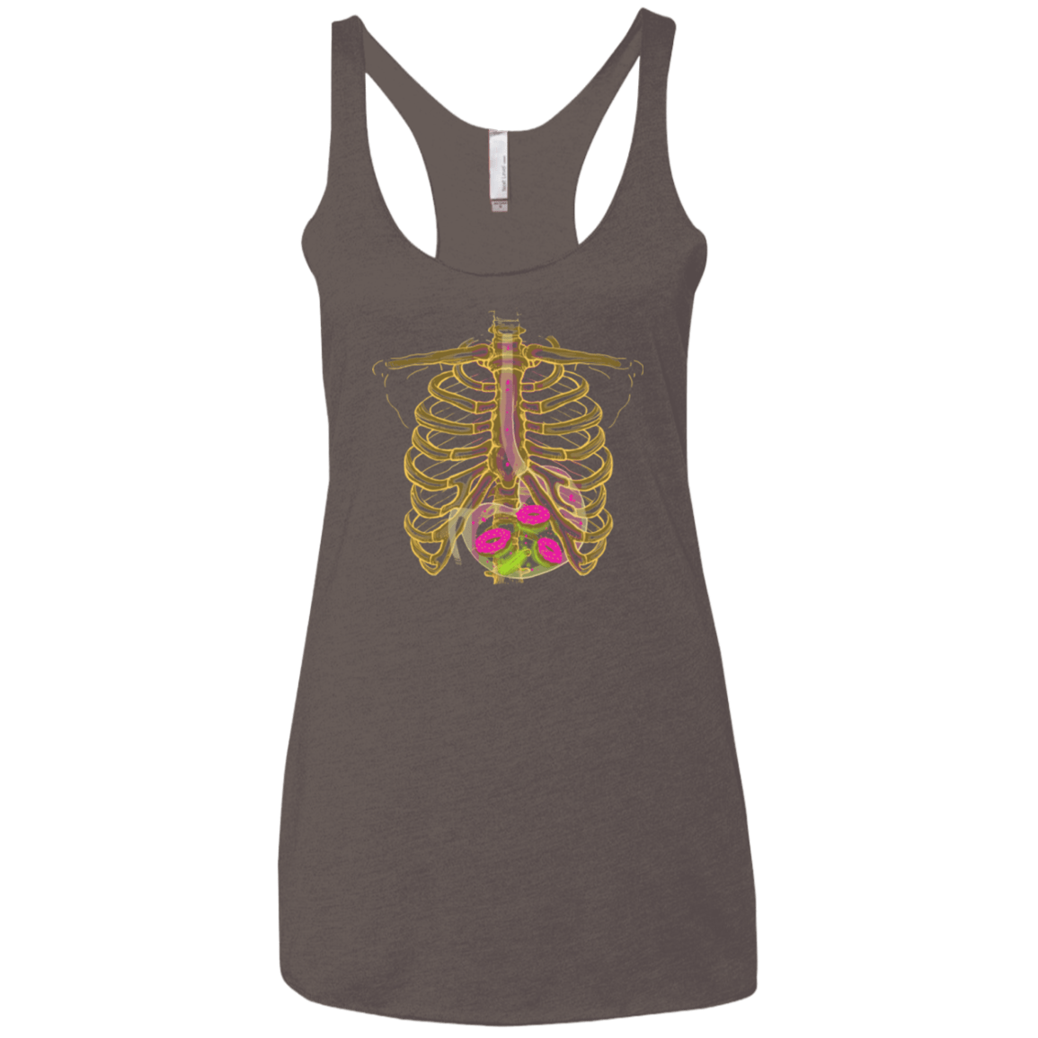 T-Shirts Macchiato / X-Small Radioactive Donuts Women's Triblend Racerback Tank