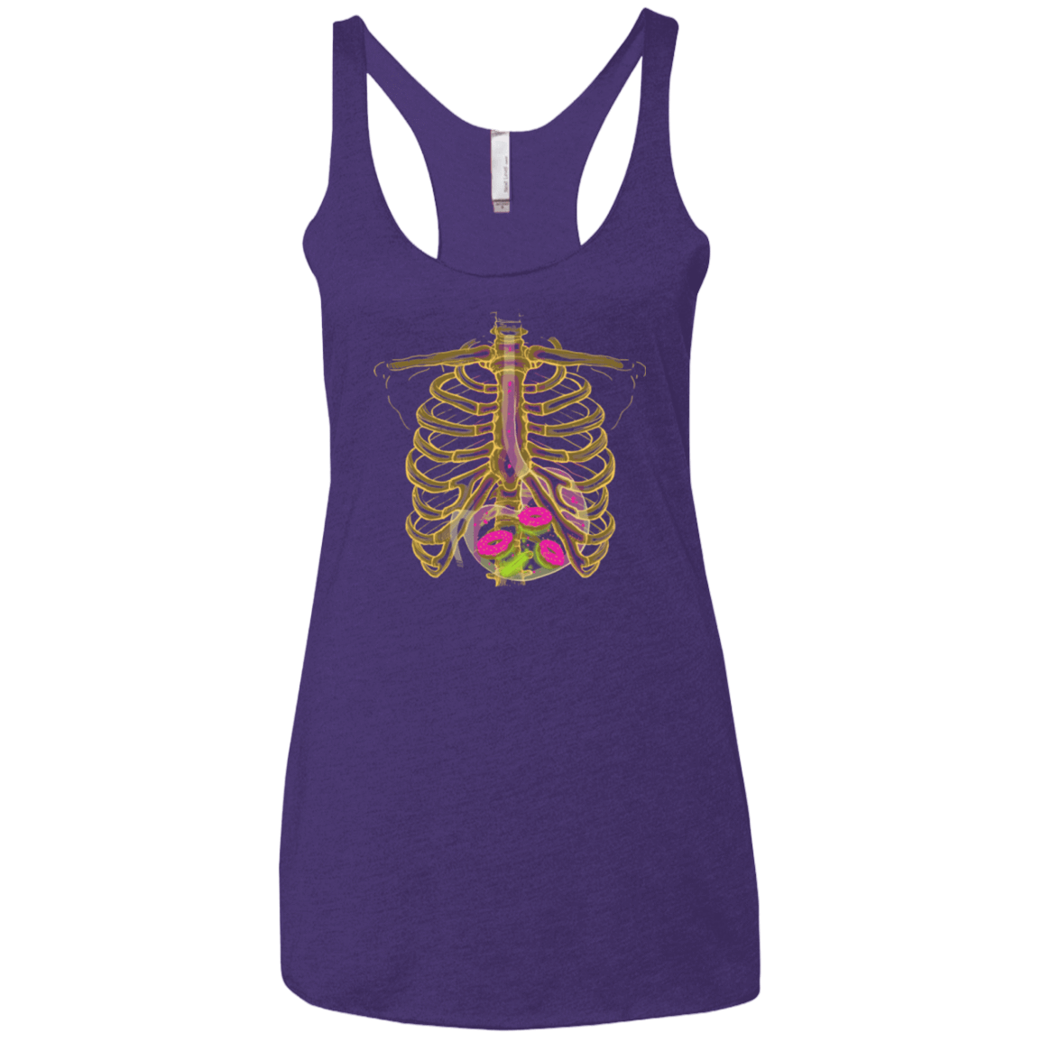T-Shirts Purple / X-Small Radioactive Donuts Women's Triblend Racerback Tank