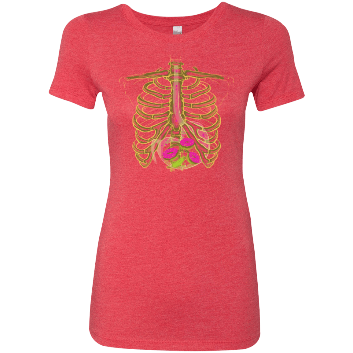 T-Shirts Vintage Red / Small Radioactive Donuts Women's Triblend T-Shirt