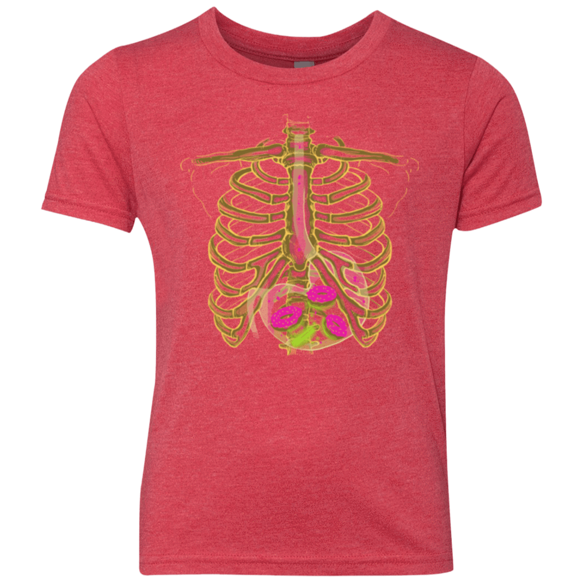 T-Shirts Vintage Red / YXS Radioactive Donuts Youth Triblend T-Shirt