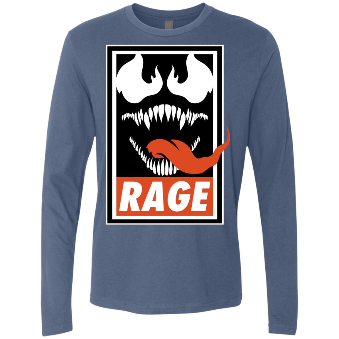 T-Shirts Indigo / Small Rage Men's Premium Long Sleeve