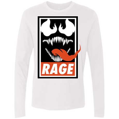 T-Shirts White / Small Rage Men's Premium Long Sleeve