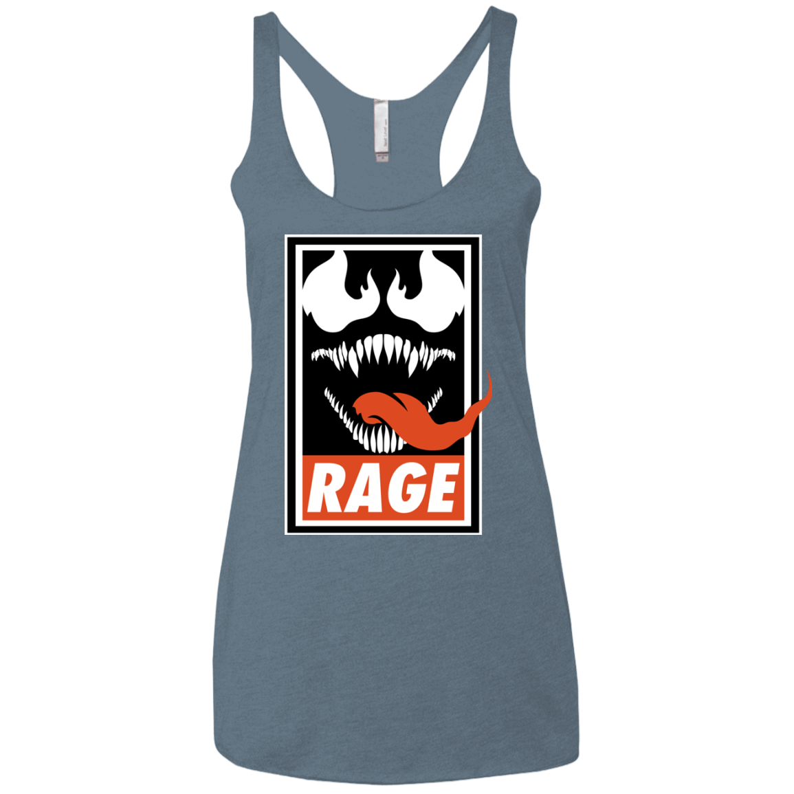 T-Shirts Indigo / X-Small Rage Women's Triblend Racerback Tank