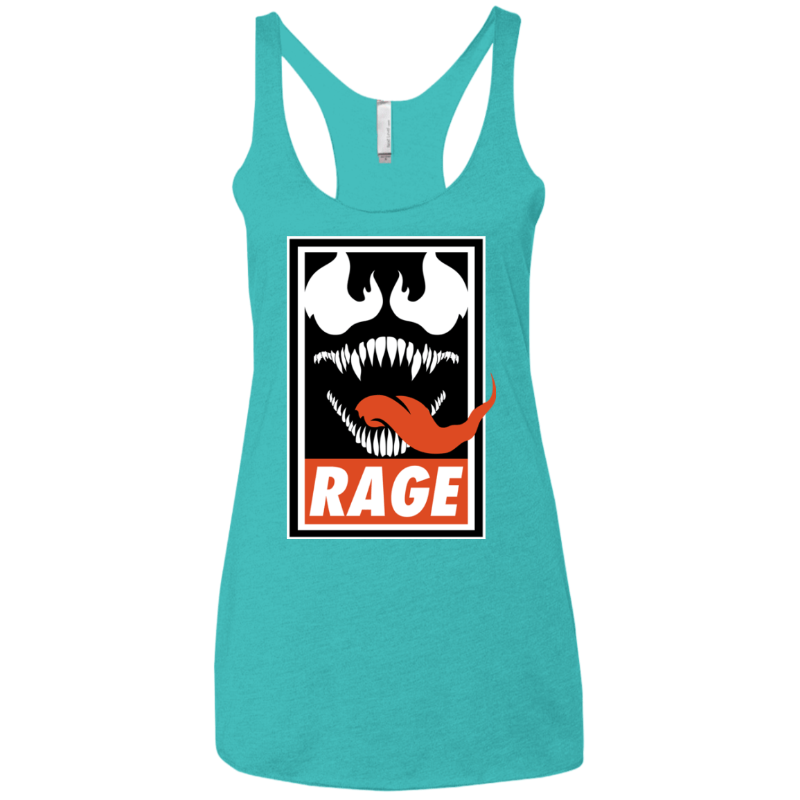 T-Shirts Tahiti Blue / X-Small Rage Women's Triblend Racerback Tank