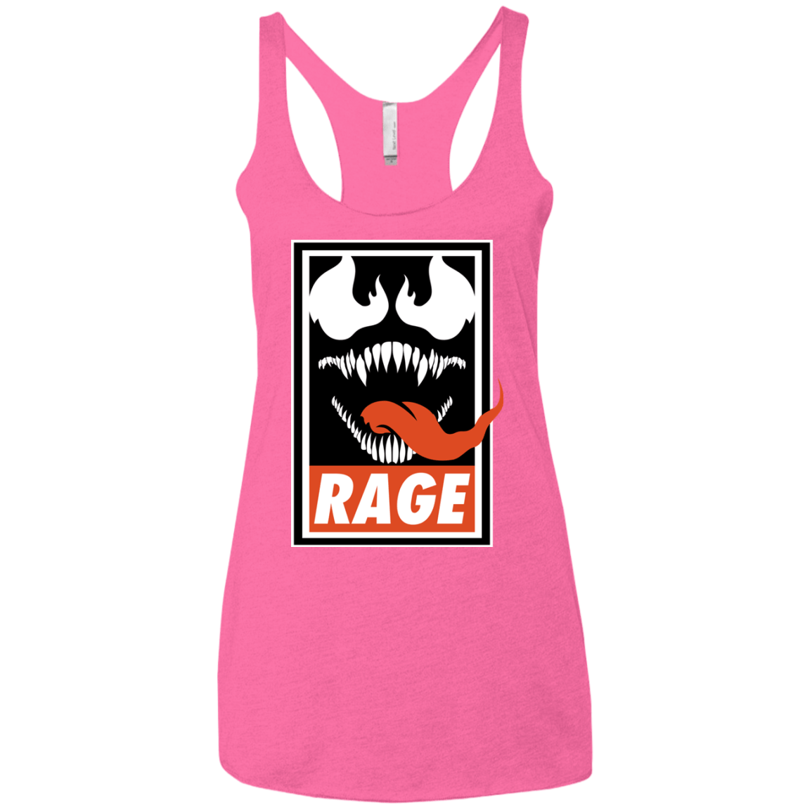 T-Shirts Vintage Pink / X-Small Rage Women's Triblend Racerback Tank