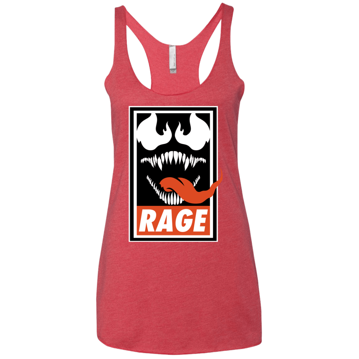 T-Shirts Vintage Red / X-Small Rage Women's Triblend Racerback Tank