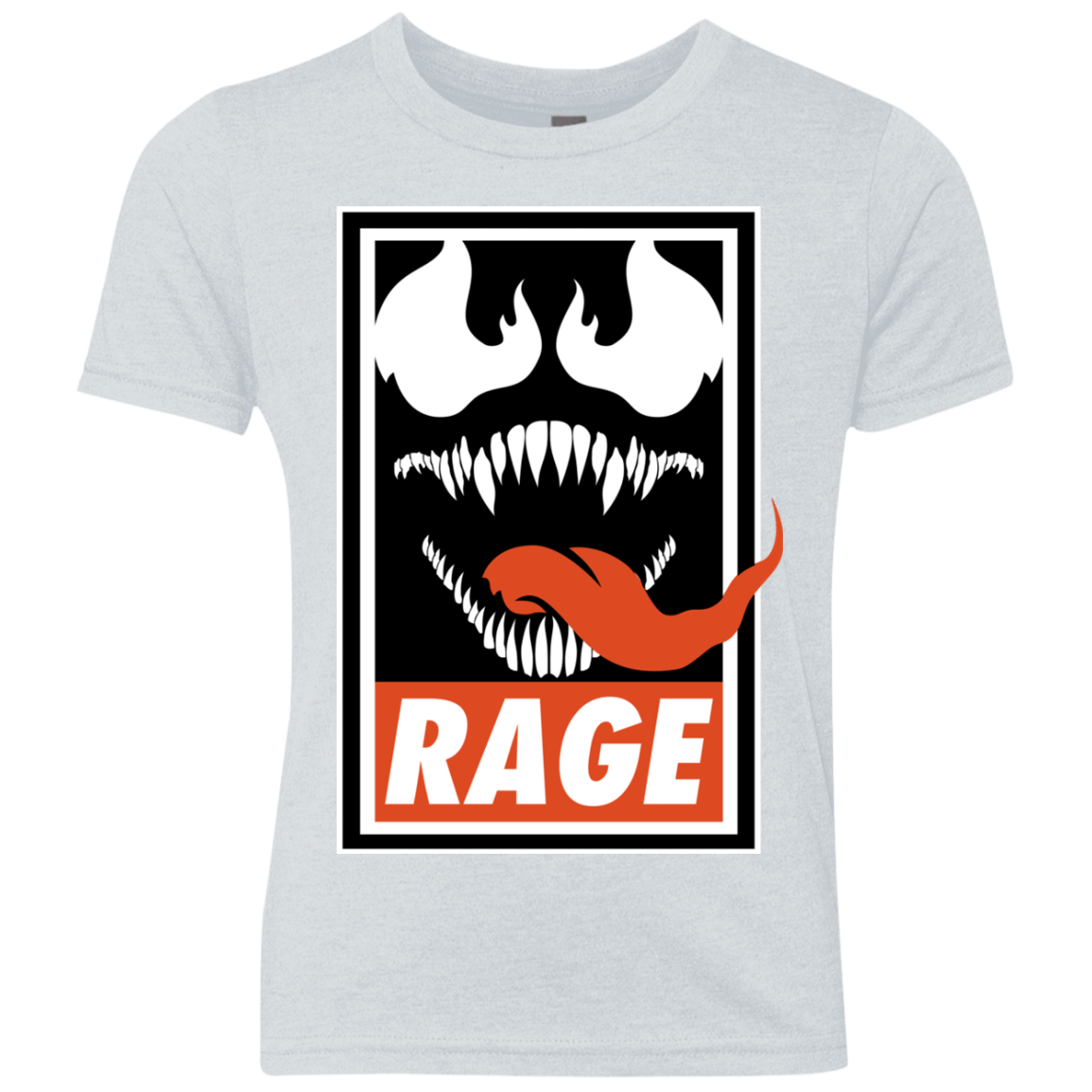 T-Shirts Heather White / YXS Rage Youth Triblend T-Shirt