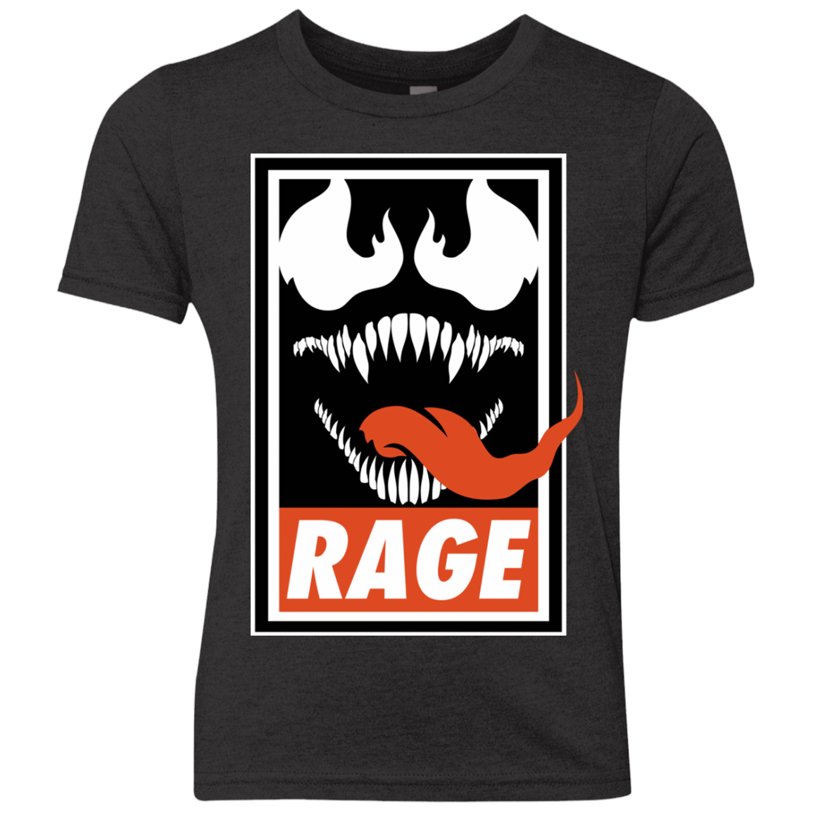 T-Shirts Vintage Black / YXS Rage Youth Triblend T-Shirt