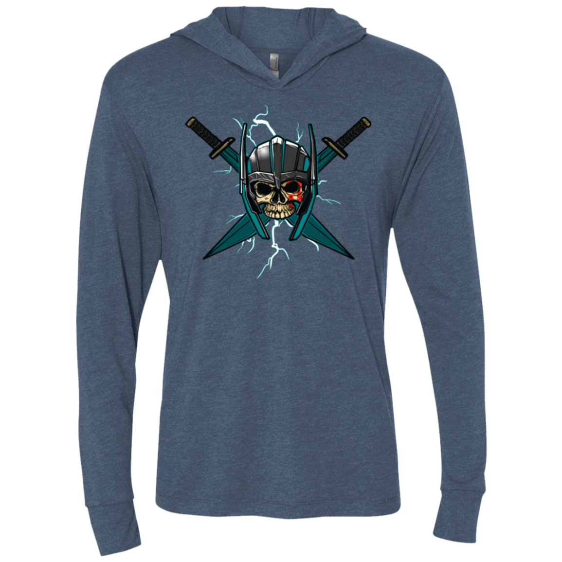 T-Shirts Indigo / X-Small Ragnarok Triblend Long Sleeve Hoodie Tee
