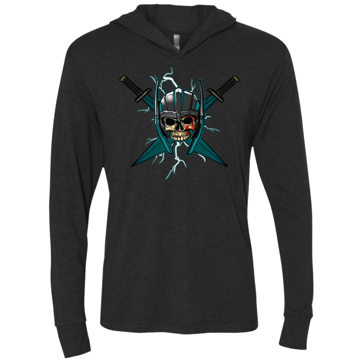 T-Shirts Vintage Black / X-Small Ragnarok Triblend Long Sleeve Hoodie Tee