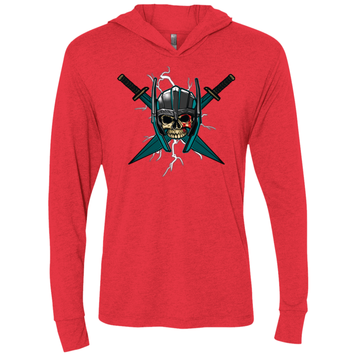 T-Shirts Vintage Red / X-Small Ragnarok Triblend Long Sleeve Hoodie Tee