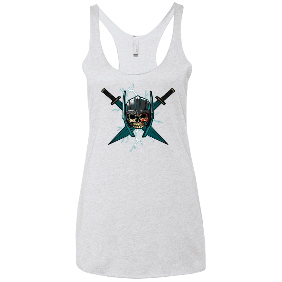 T-Shirts Heather White / X-Small Ragnarok Women's Triblend Racerback Tank