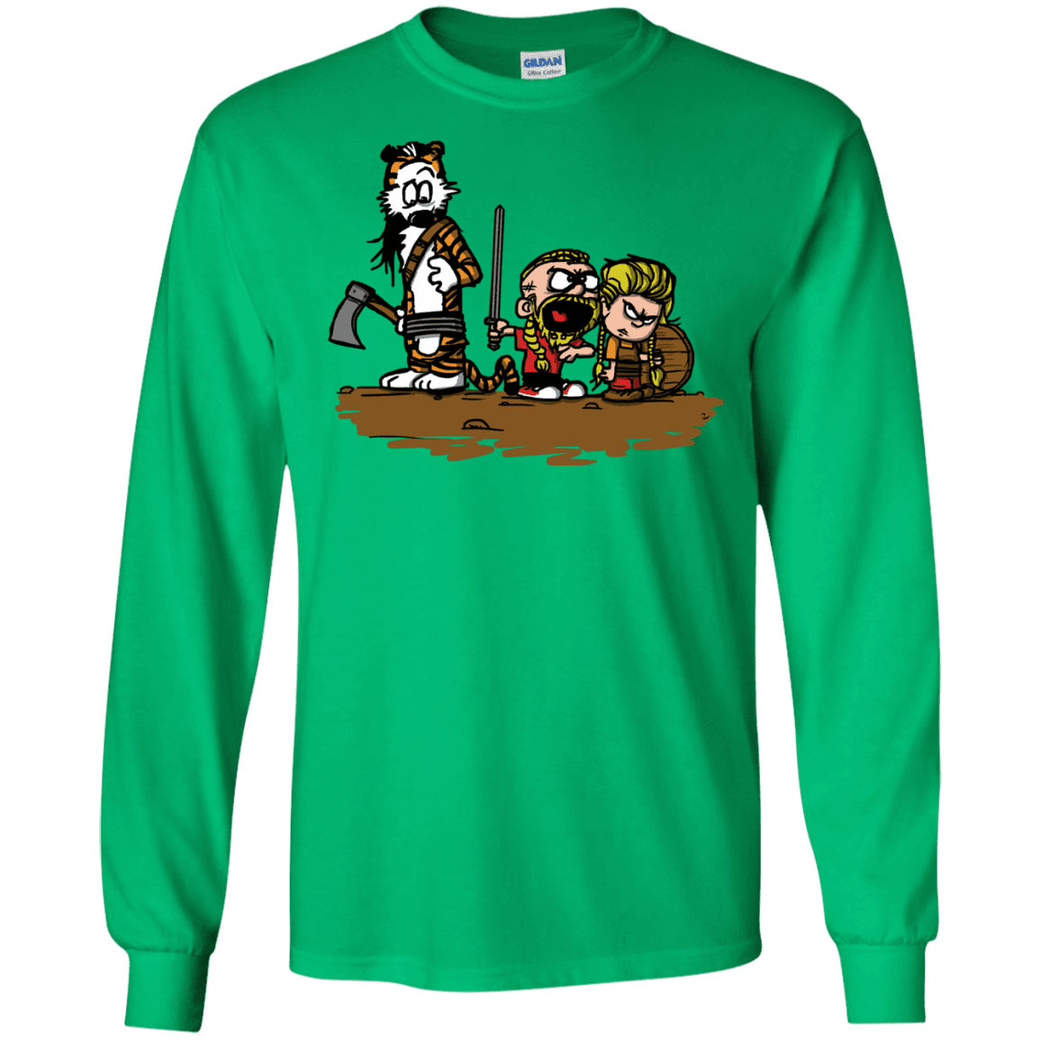 T-Shirts Irish Green / S Raid Men's Long Sleeve T-Shirt