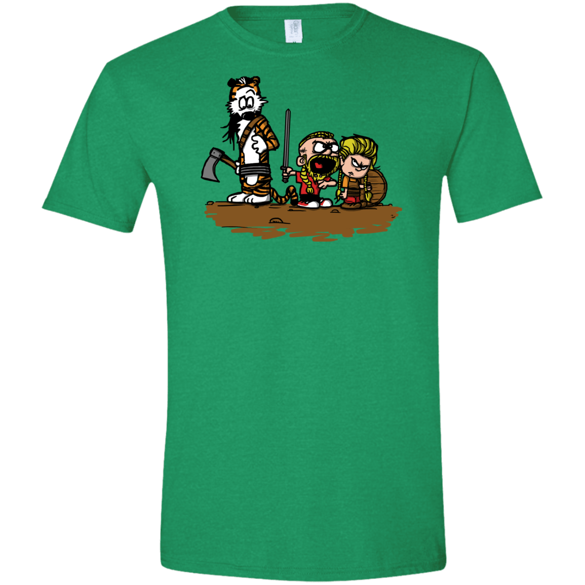 T-Shirts Heather Irish Green / S Raid Men's Semi-Fitted Softstyle