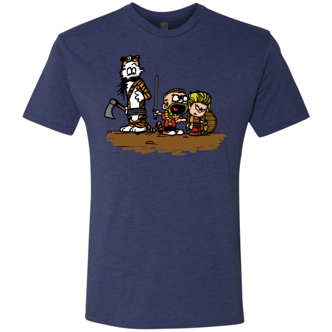 T-Shirts Vintage Navy / S Raid Men's Triblend T-Shirt