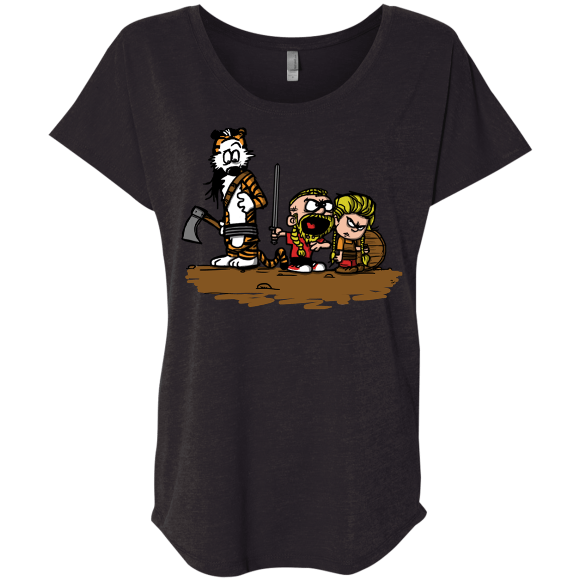 T-Shirts Vintage Black / X-Small Raid Triblend Dolman Sleeve