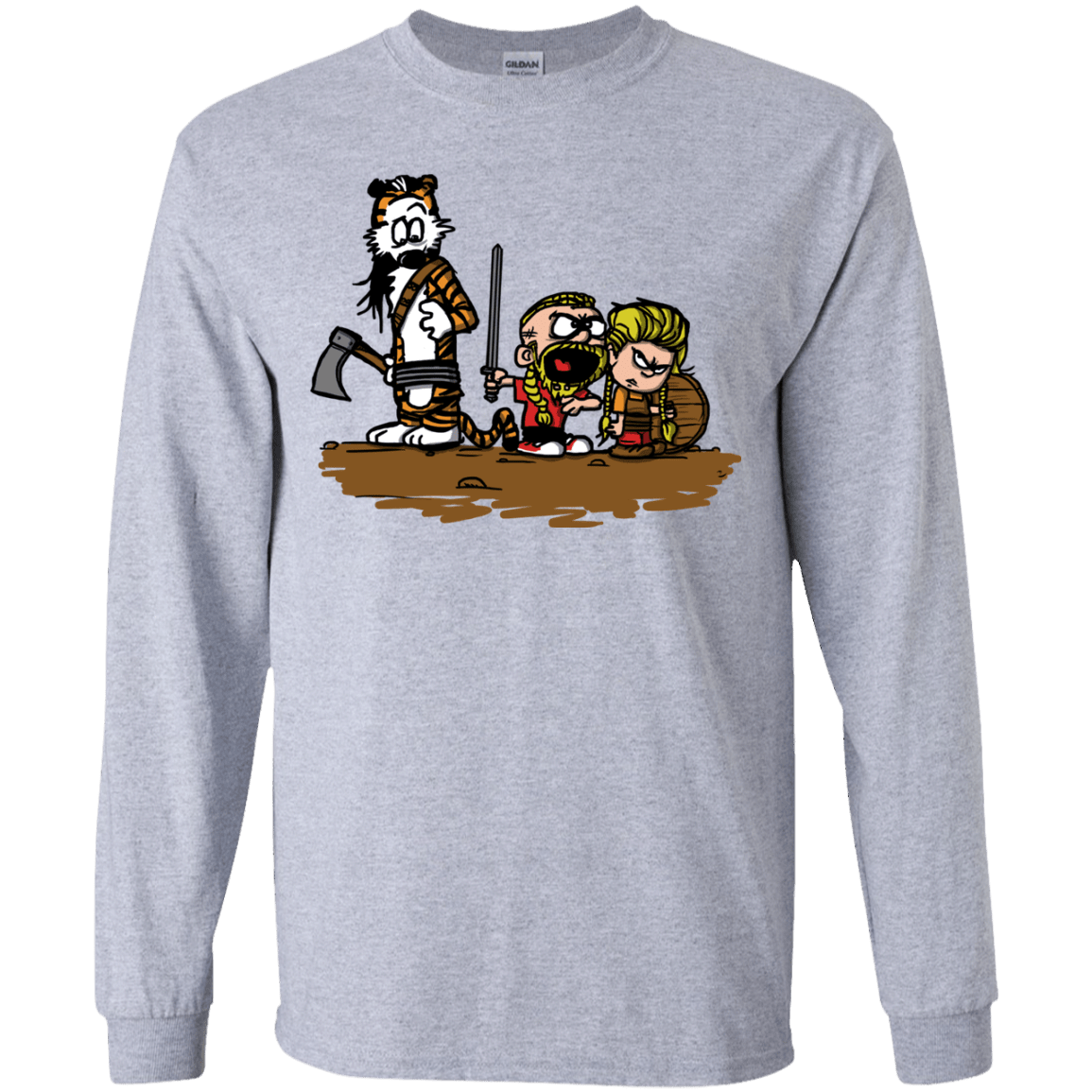 T-Shirts Sport Grey / YS Raid Youth Long Sleeve T-Shirt