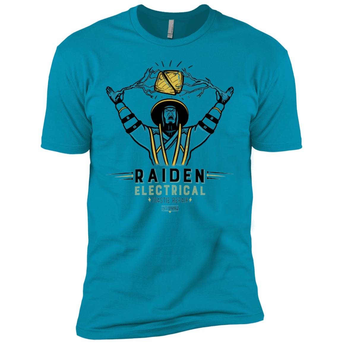 T-Shirts Turquoise / YXS Raiden Electrical Toastie Repair Boys Premium T-Shirt