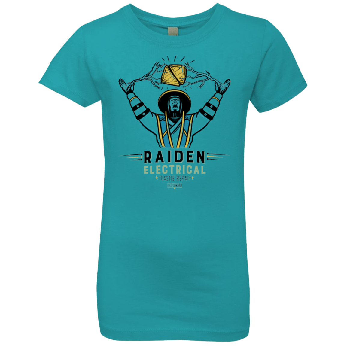 T-Shirts Tahiti Blue / YXS Raiden Electrical Toastie Repair Girls Premium T-Shirt