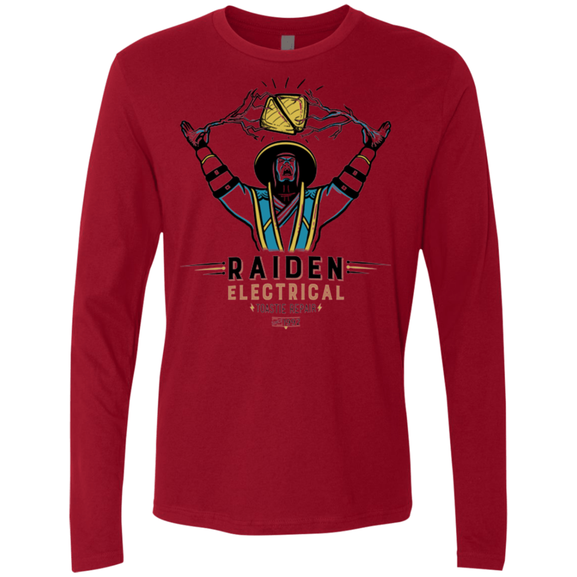 T-Shirts Cardinal / Small Raiden Electrical Toastie Repair Men's Premium Long Sleeve
