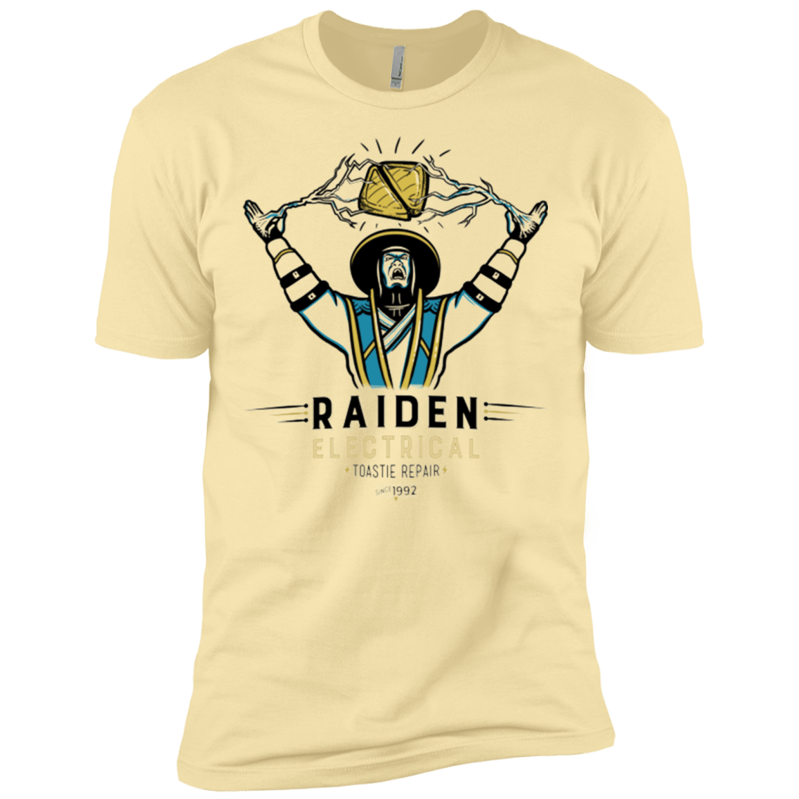 T-Shirts Banana Cream / X-Small Raiden Electrical Toastie Repair Men's Premium T-Shirt