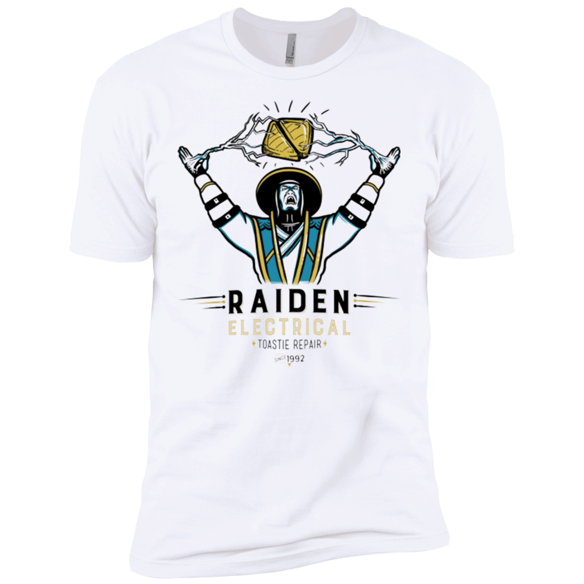 T-Shirts White / X-Small Raiden Electrical Toastie Repair Men's Premium T-Shirt