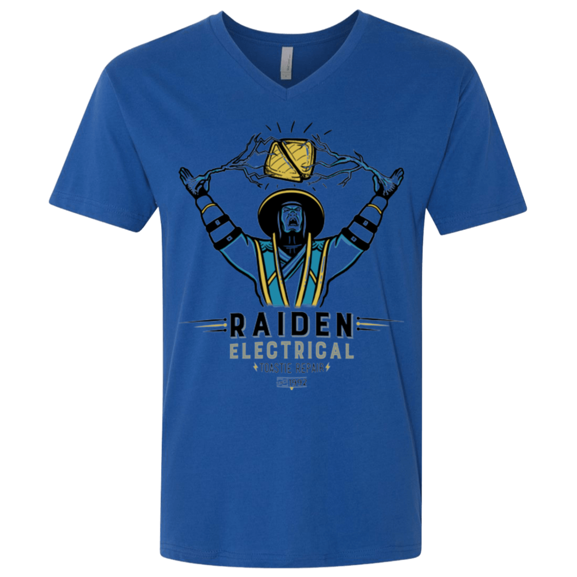 T-Shirts Royal / X-Small Raiden Electrical Toastie Repair Men's Premium V-Neck