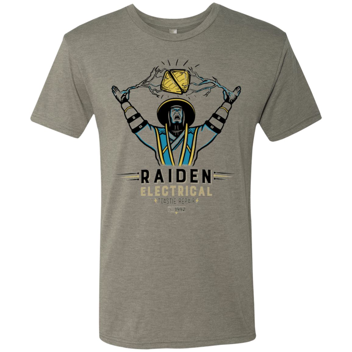 T-Shirts Venetian Grey / Small Raiden Electrical Toastie Repair Men's Triblend T-Shirt