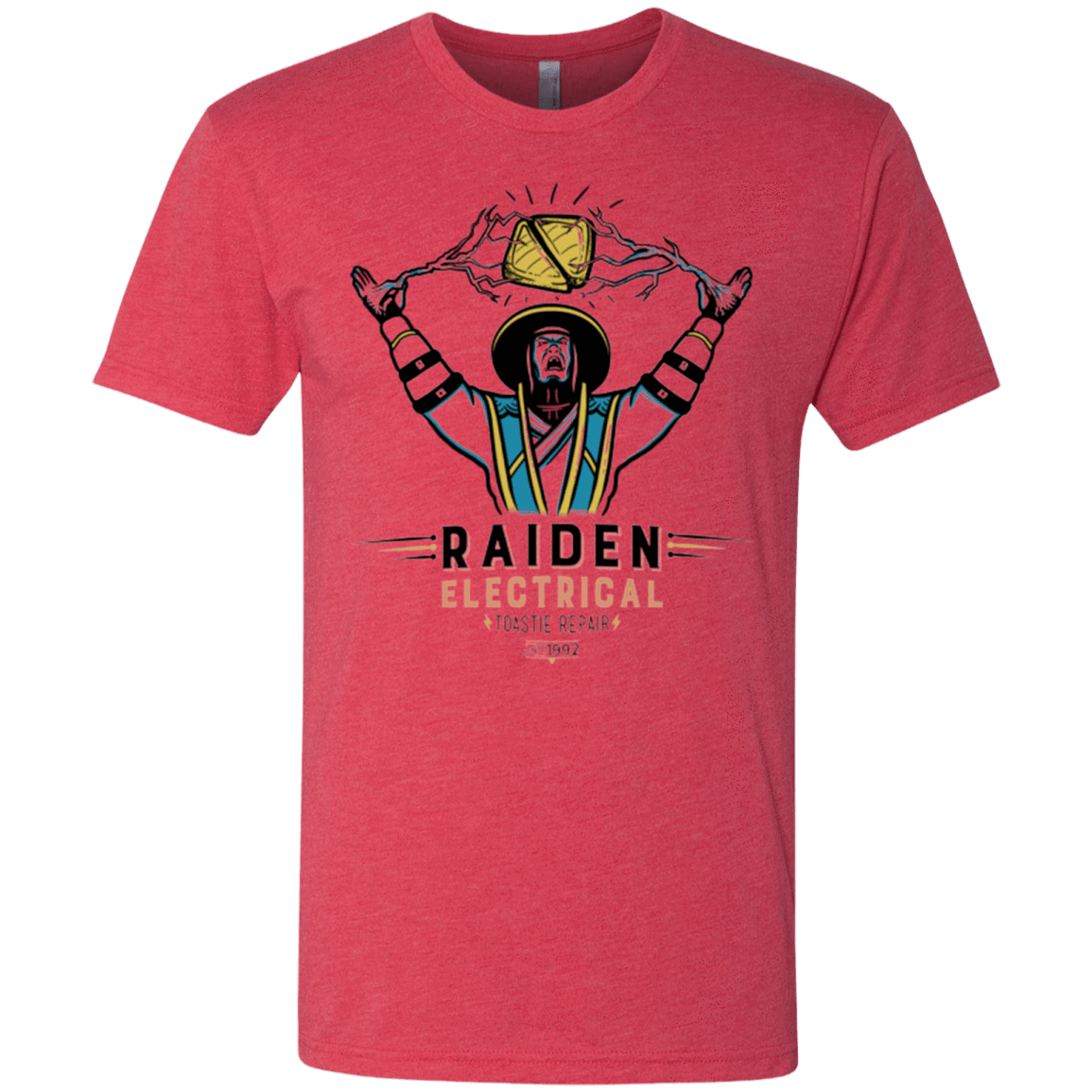 T-Shirts Vintage Red / Small Raiden Electrical Toastie Repair Men's Triblend T-Shirt