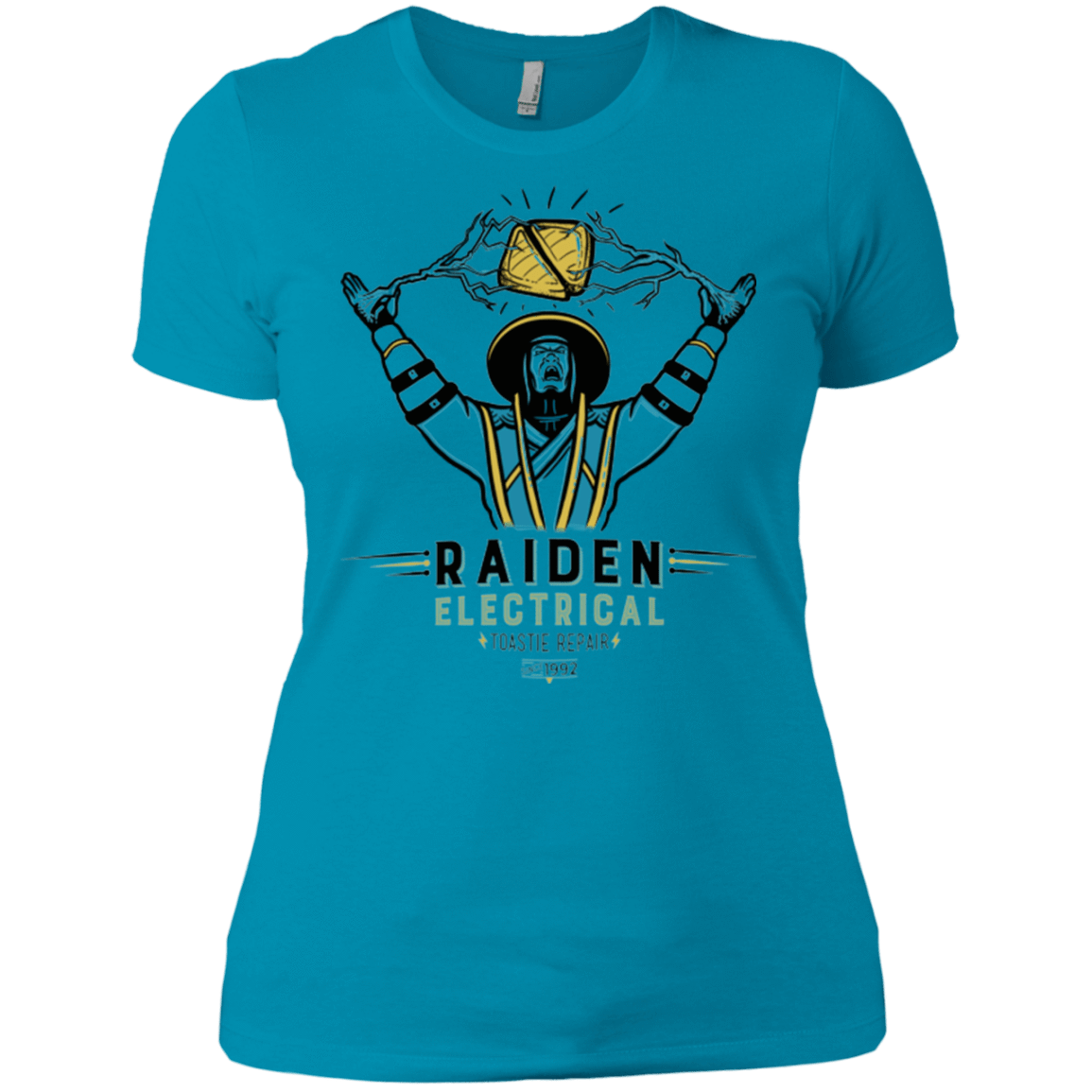T-Shirts Turquoise / X-Small Raiden Electrical Toastie Repair Women's Premium T-Shirt