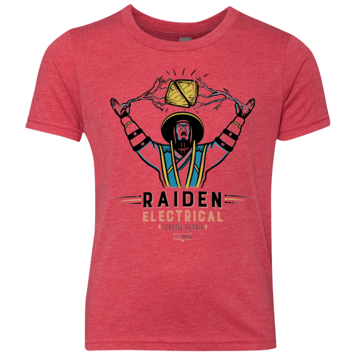 T-Shirts Vintage Red / YXS Raiden Electrical Toastie Repair Youth Triblend T-Shirt