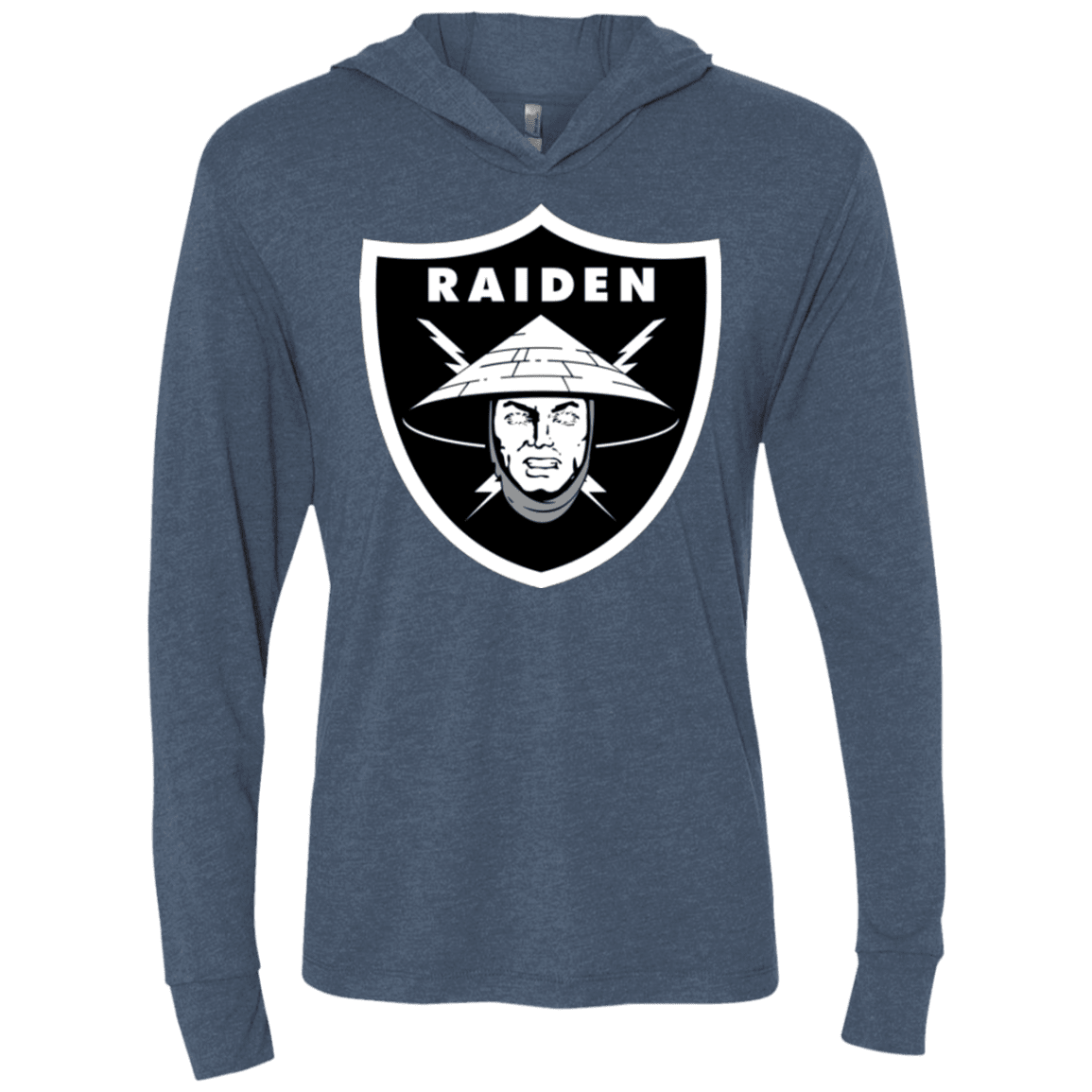 T-Shirts Indigo / X-Small Raiders of the Realm Triblend Long Sleeve Hoodie Tee