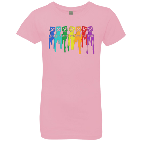 T-Shirts Light Pink / YXS Rainbow Creeps Girls Premium T-Shirt