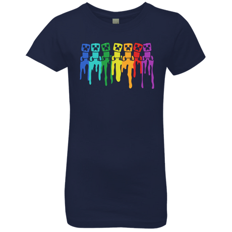T-Shirts Midnight Navy / YXS Rainbow Creeps Girls Premium T-Shirt