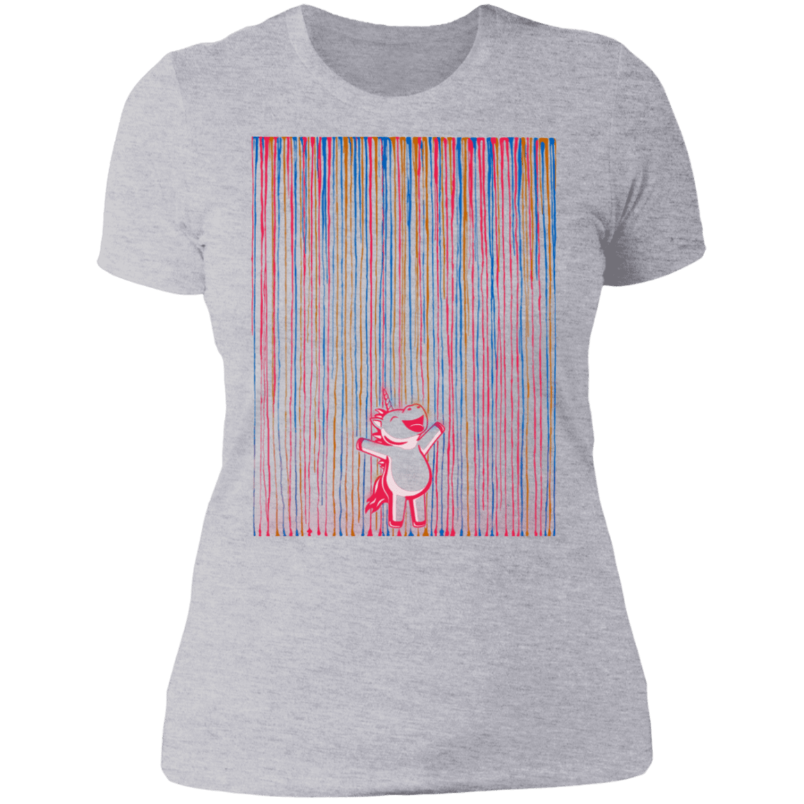T-Shirts Heather Grey / S Rainbow Rain Women's Premium T-Shirt
