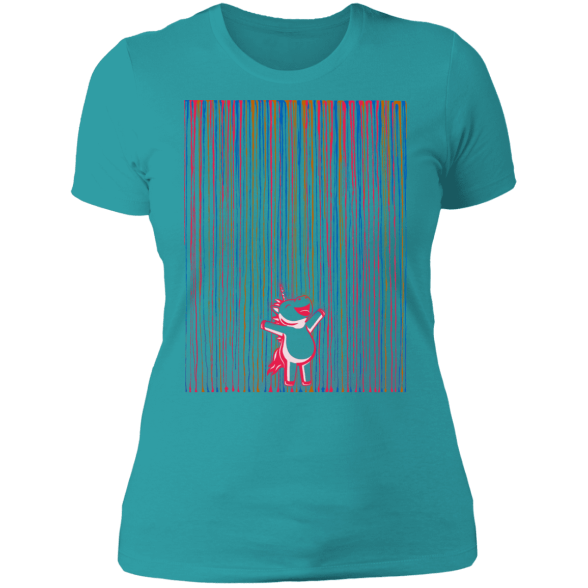 T-Shirts Tahiti Blue / S Rainbow Rain Women's Premium T-Shirt