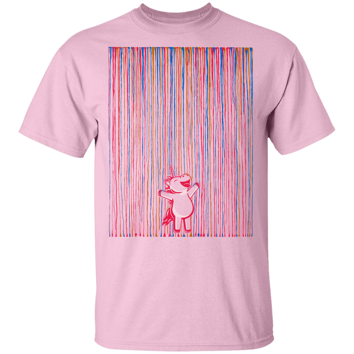 T-Shirts Light Pink / YXS Rainbow Rain Youth T-Shirt