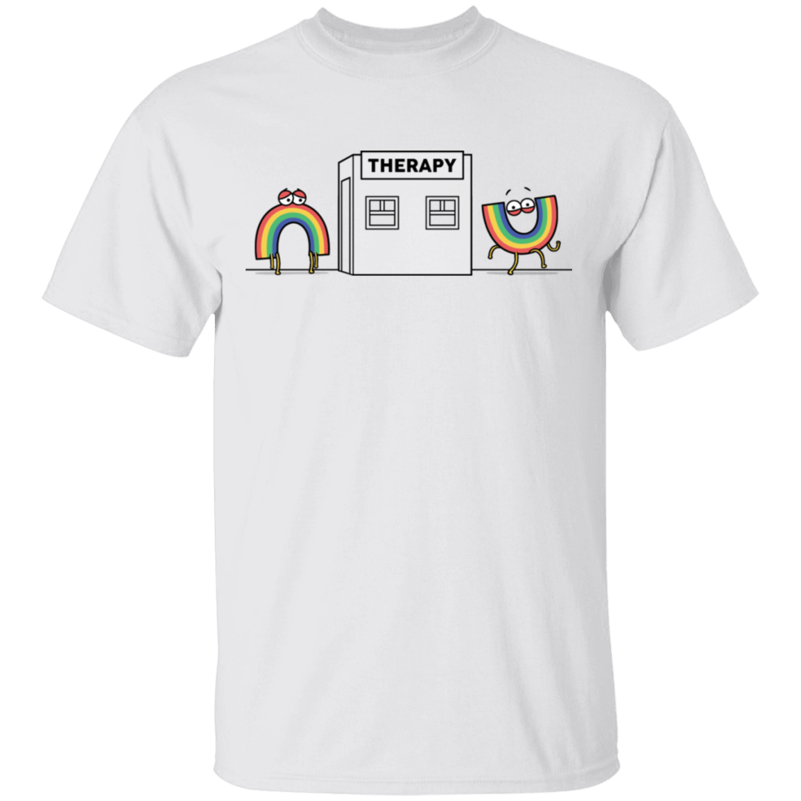 T-Shirts White / S Rainbow Therapy T-Shirt