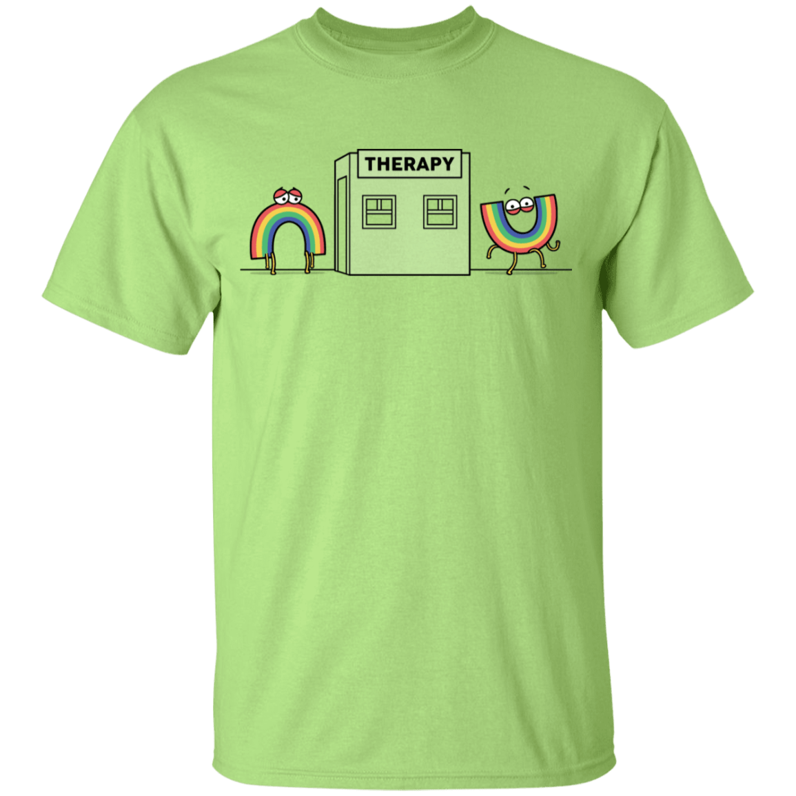 T-Shirts Mint Green / YXS Rainbow Therapy Youth T-Shirt