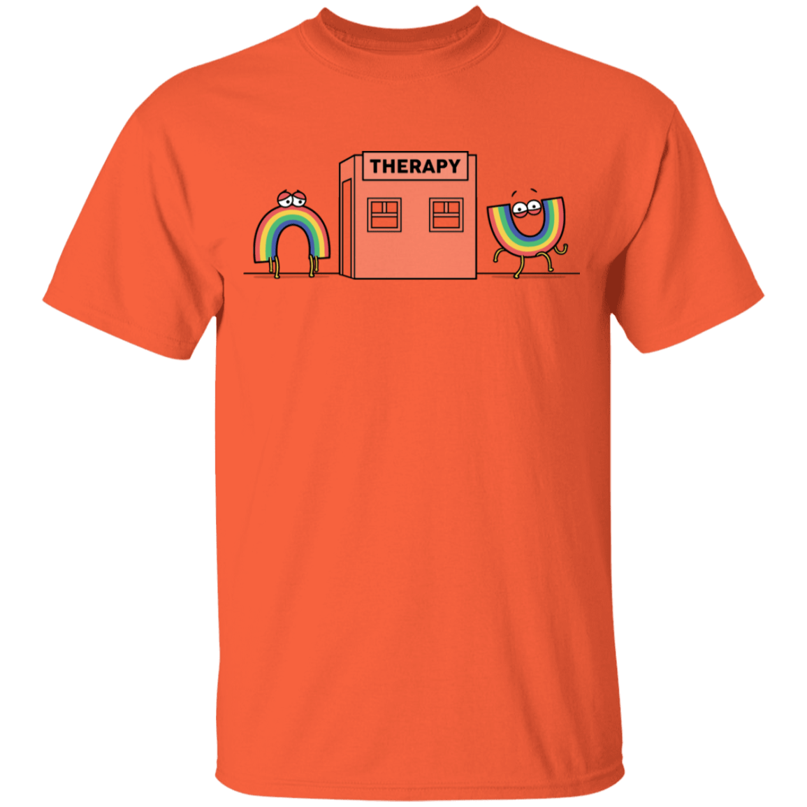 T-Shirts Orange / YXS Rainbow Therapy Youth T-Shirt
